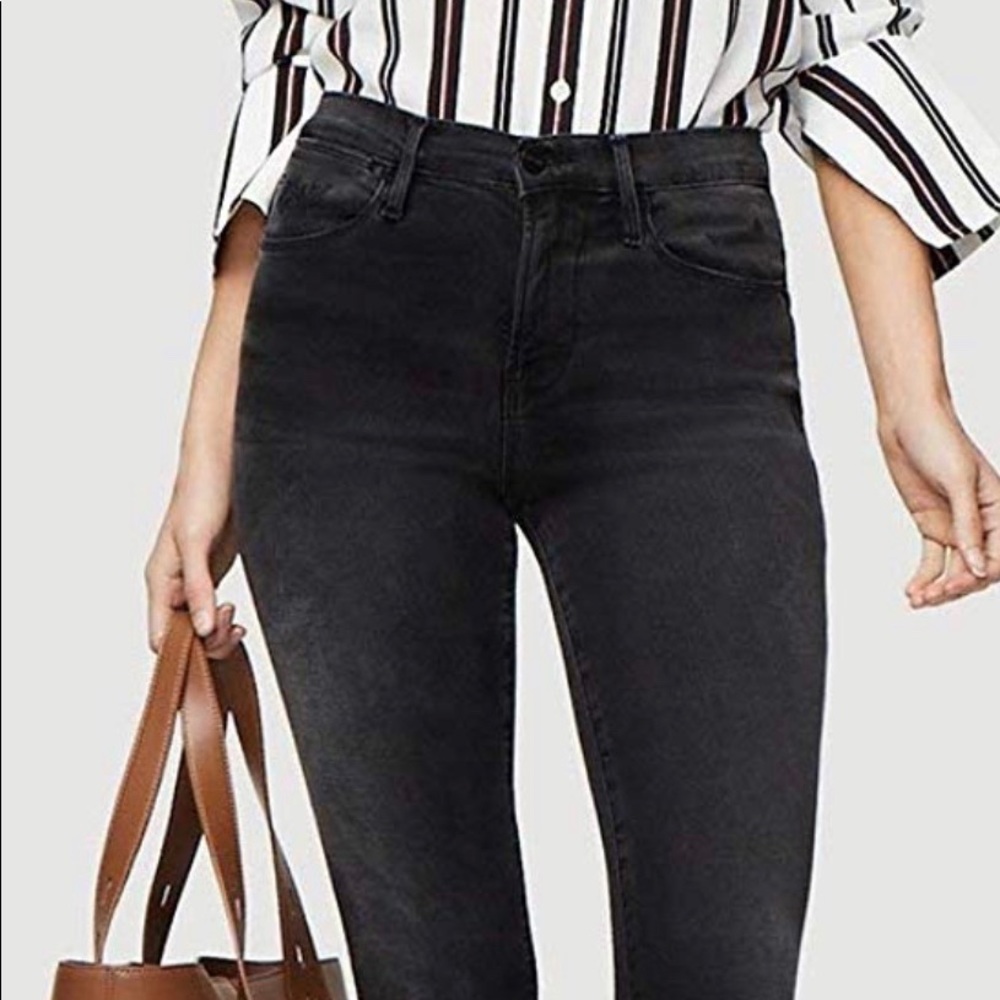 NEW Frame Black Le High Skinny Crop Jeans Size 24!